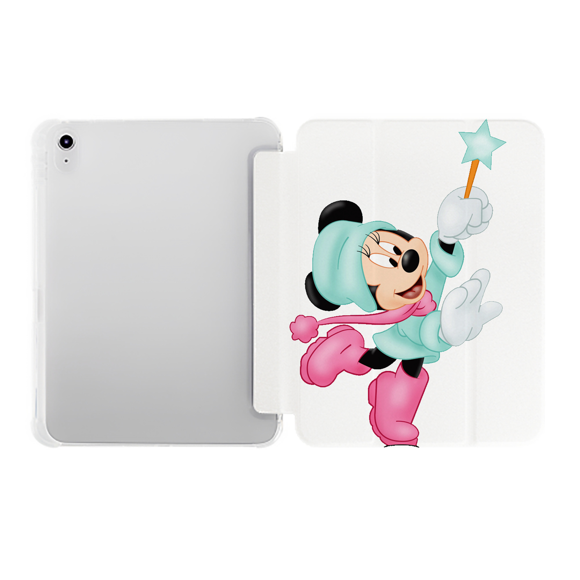 （画像用） ミッキーマウス Mickey Mouse IPad ケース ペン収納付き 三つ折りスタンド PUレザー×シリコン 対応機種9.5/10.5/10.9インチ